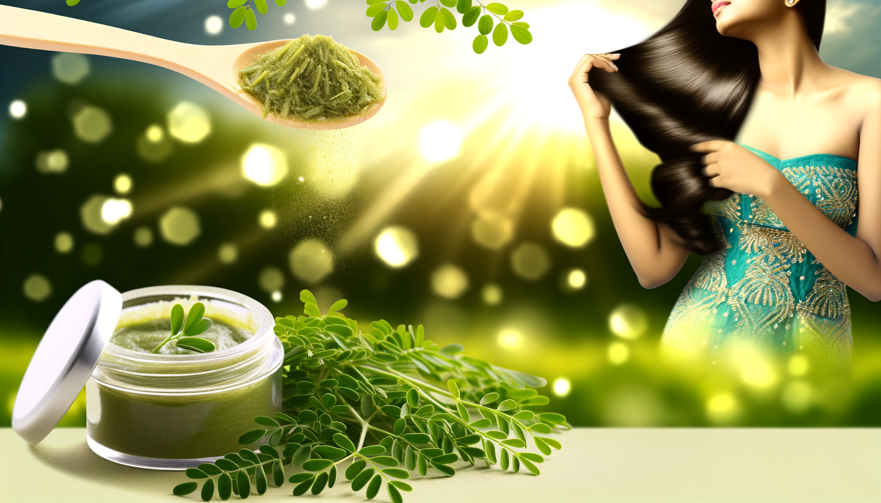 Enhance Hair Shine: Moringa's Natural Gloss Boost