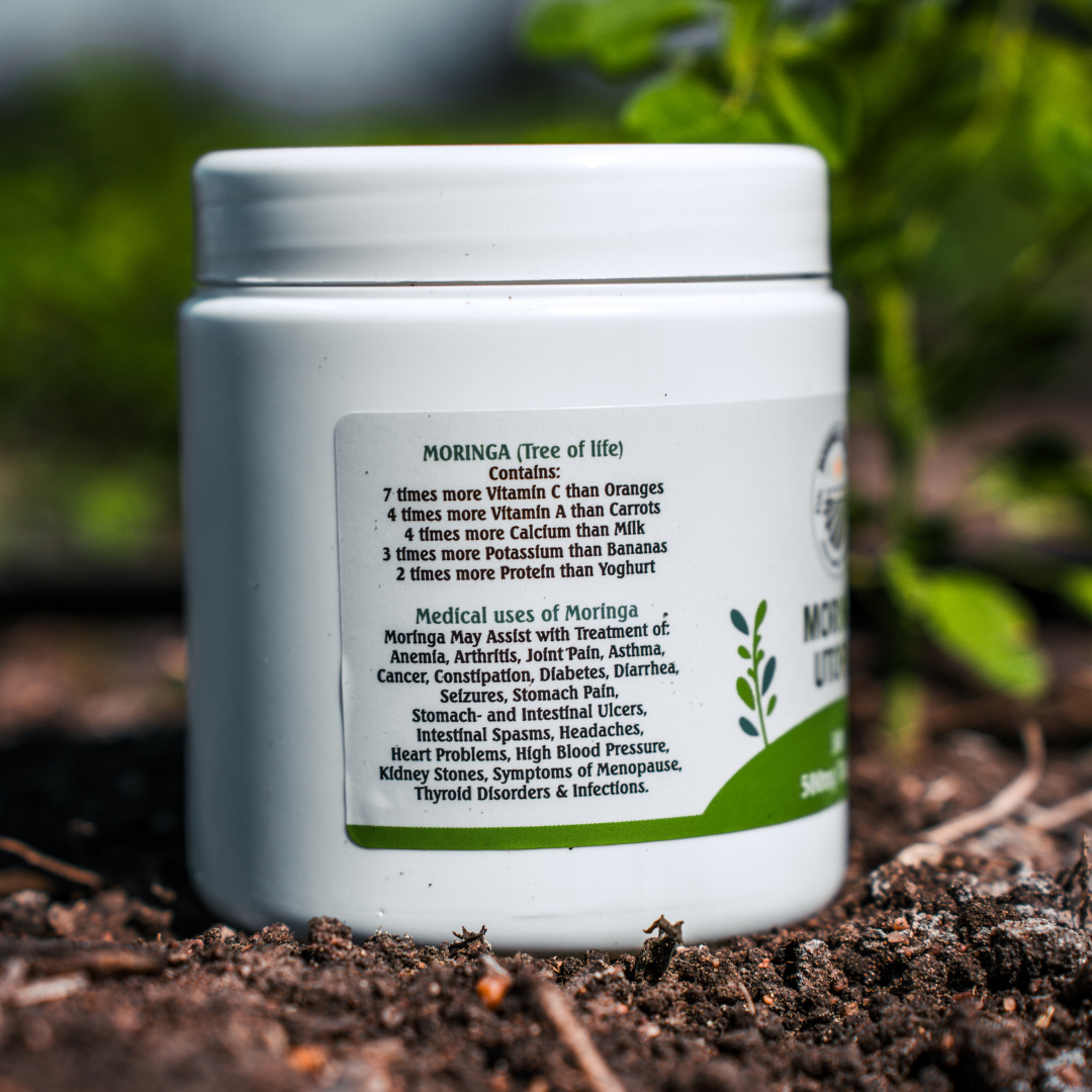 500mg Moringa Capsules Organic Moringa Capsules Moringa Utopia Moringa Capsules 500mg For Sale Side Image